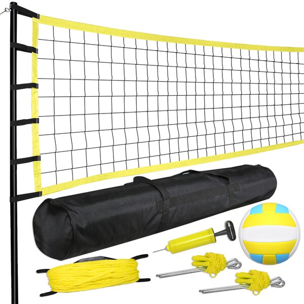 MD Sports popular Official Size Premium Outdoor Volleyball Set, Steel Poles and Waterpro